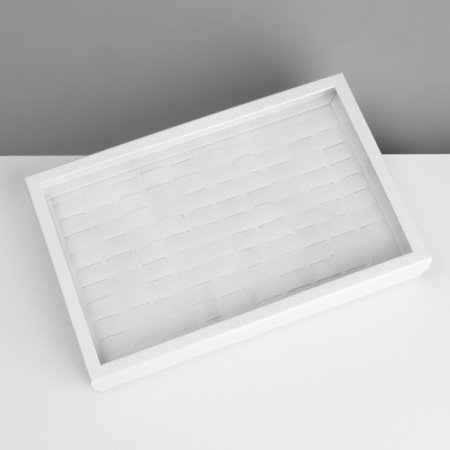 Stand for jewelry "Casket" 100 seats, 29 × 19 × 4 cm, white color-4