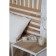 Tumbling table 1, 400x400x400, white muar/oak sonom