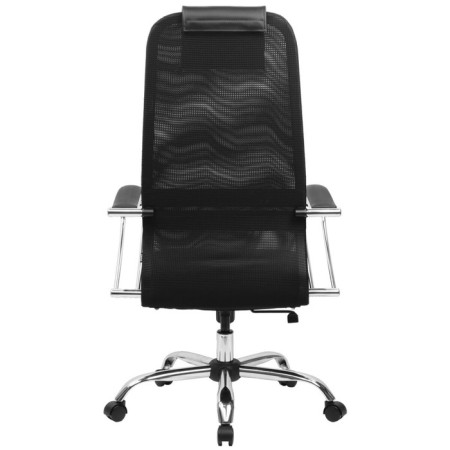 Кресло для руководителя BRABIX PREMIUM Ultimate EX-800 хром, сетка Х2, черный-3