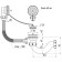 AKVater bath siphon, 1 1/2 "x40mm, release and overflows, corrugation 40x40/50mm, plug without chain