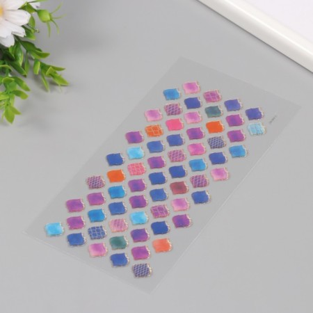 Stickers for creativity plastic "Violet tile" 9.3x20.4 cm-2