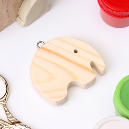 Harvesting for creativity of the keychain "Elephant semicircular" 5.4x4.5x1.2 cm-2