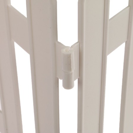 Decorative fence, 35 × 210 cm, 5 sections, plastic, white, Gotika, Greengo-10