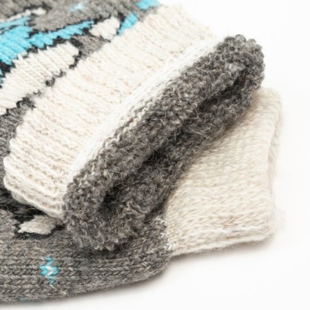 Women's Woolen socks "Snow Maiden", gray color, size 23-3