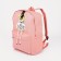 Set of a youth backpack from textiles, chopper, pencil case, bag, pink color