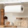 Holder for towels of a hinged shade, 27 × 7.5 × 9.5 cm, white