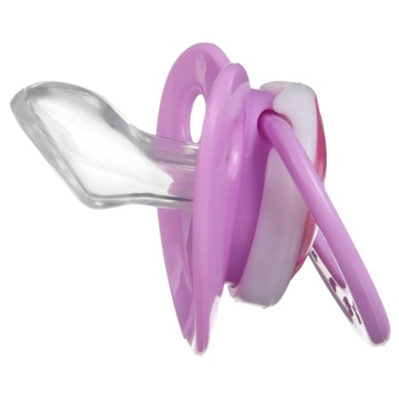 A dummy with a holder, orthodontic, from 0 months, in a container, species mix-13
