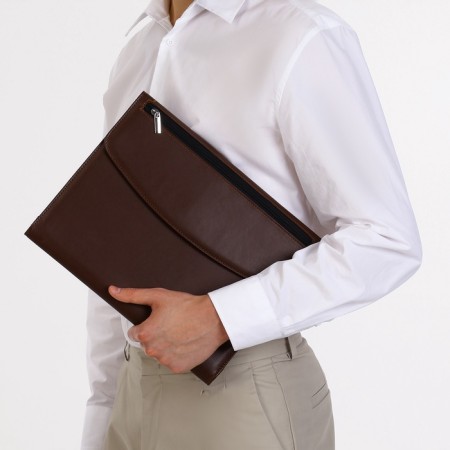 Folder for documents, A4, brown color-3
