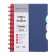 College A6 College, 120 sheets in the Blue cage, a relief plastic cover with cutting, 3 colored plastic separator, OFSET block