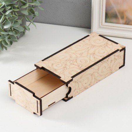 Casket for painting "monogram" 19x9.5x5 cm, plywood 6mm-1