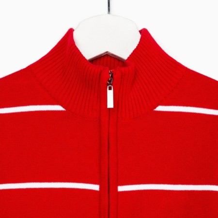 Jumper for the boy, the color is red/color white, height 104 cm (4)-5