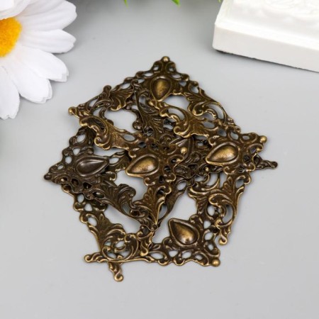 Metal corner "Pattern" (set 10 pcs.) 4x4 cm-2