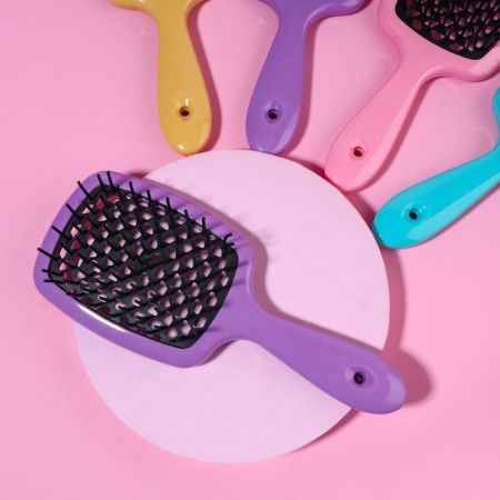 The comb is massage, wide, ventilated, 8.4 × 20.5 cm, mix color-1