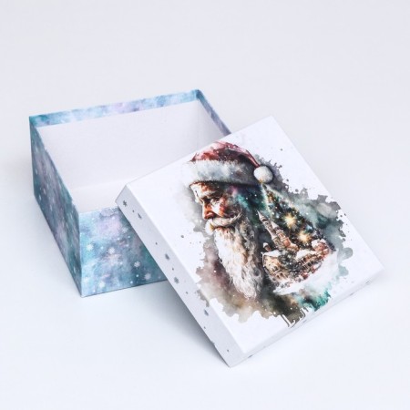 Square box "Santa Claus", 19 × 19 × 10 cm-3