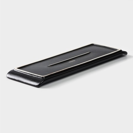 Porcelain dish for feeding Magistro Pietra Lunare, 30 × 10 cm, black color-3