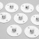 Set for the Pauk-16 lamp White 25x25x4cm