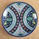 Largan Rishtan ceramics "Flowers", 33 cm, blue