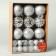 Set of balls of plastic D-2.5 and 5.5 cm, 33 pcs "Round dance" silver
