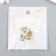 Decor for creativity metal, enamel, rhinestones "White butterfly on the crystal" gold 1.4x2.1 cm