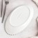 Ceramic oval "Classics" dish, 27.5 × 14 × 4 cm, white color