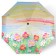 Automatic "Flowers" umbrella, 3 additions, 8 spokes, r = 49 cm, color mix
