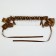 Lolita carnival bandage, brown color with white lace
