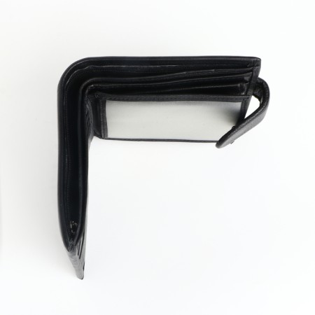 Male purse on the button, black color-3