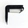 Male purse on the button, black color