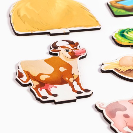 Figures of animals wooden "Farm. Pets"-11