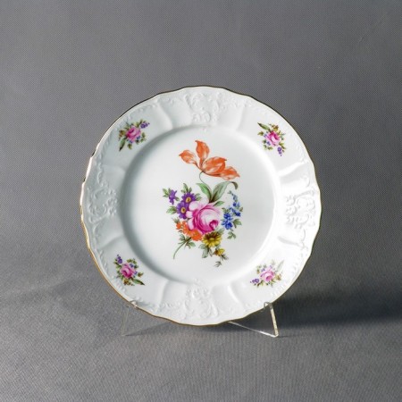 Small plate Bernadotte, Decor "Meissen Bouquet", 25 cm-1