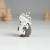Polystone souvenir "Penguin in a hat, with a candy" 3.5x2.5x4.6 cm