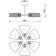 Ceiling chandelier Arte Lamp Maasym A7044PL-6BK, E27, 6x60 W, 56x56x23 cm, black