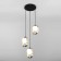 Dublin lamp, 3x7W G9, black color, bronze