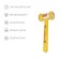 Inflatable toy "hammer hammer", 80 x 35 cm, luminous