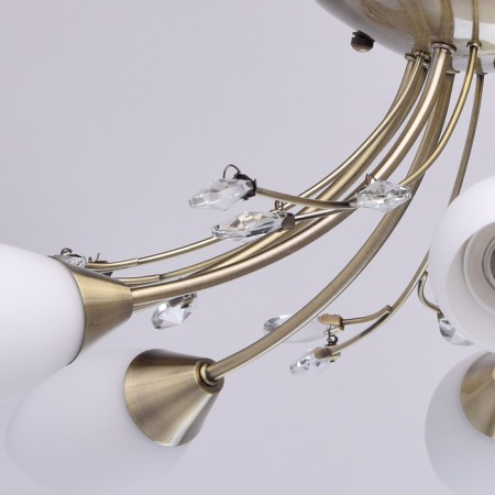 Celeal chandelier "Tenderness" 8x60W E14 Antique bronze 75x75x22cm-2