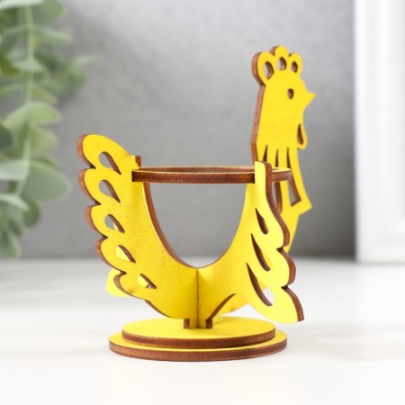Easter stand "Kurochka" 9.5x8.5x8.3 cm (set of 5 parts) yellow-3
