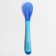 Spoon for nursery for feeding, heat-sensitive, blue-blue color
