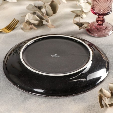 Dining plate Ethos Rock, D = 26 cm, brown color-2