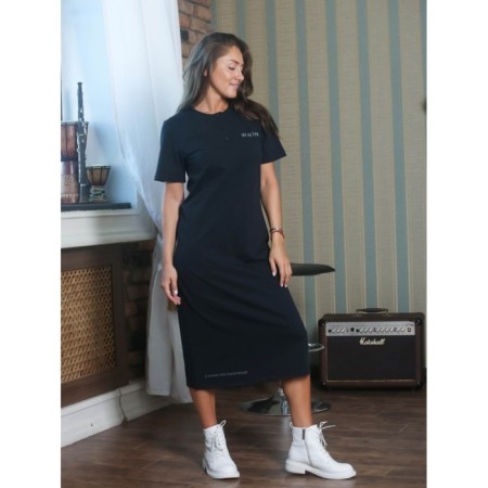 Women's dress W.W.F.H., size 52, black color