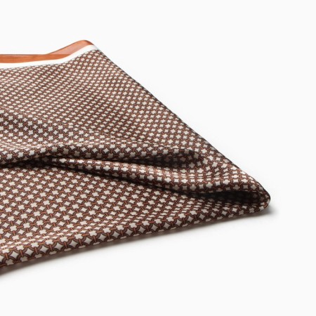 Women's scarf minku 70*70 cm, coffee-1