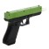 Glock Pistol, shoots soft and gel bullets, mix color