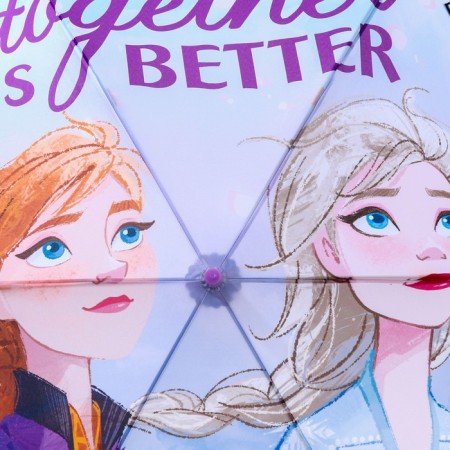 Children's umbrella. "Anna and Elsa", cold heart, 6 spokes d = 90 cm-5