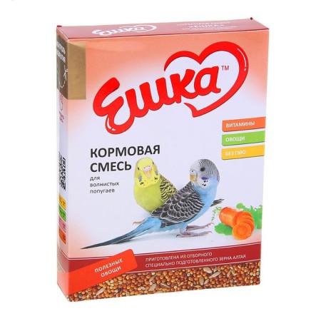 Feed "Eshka" for wavy parrots, with useful vegetables, 500 g