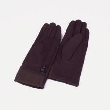Female gloves, size 8.5, without insulation, brown color
