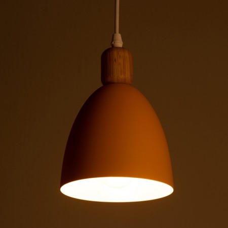 Bayerlux lamp "cap" 1x40W E27 orange 14x14x100 cm.-3