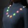 LED beads "Stars", 80 cm, LED (1608) -16-4.6V, AG13X3 (in the set), 3 dir, glow warm white