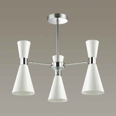 QUINN 3x60W E14, Chrome, white 55x55x44.5 cm-3