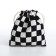 Cosmetic bag - a bag of ties, white/black color