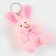 Soft toy "Rabbit" on the suspension, 7 cm, color mix