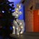 LED figure "Deer" 26 × 45 × 12 cm, phlock, AAX2 batteries (not complete), glow warm white